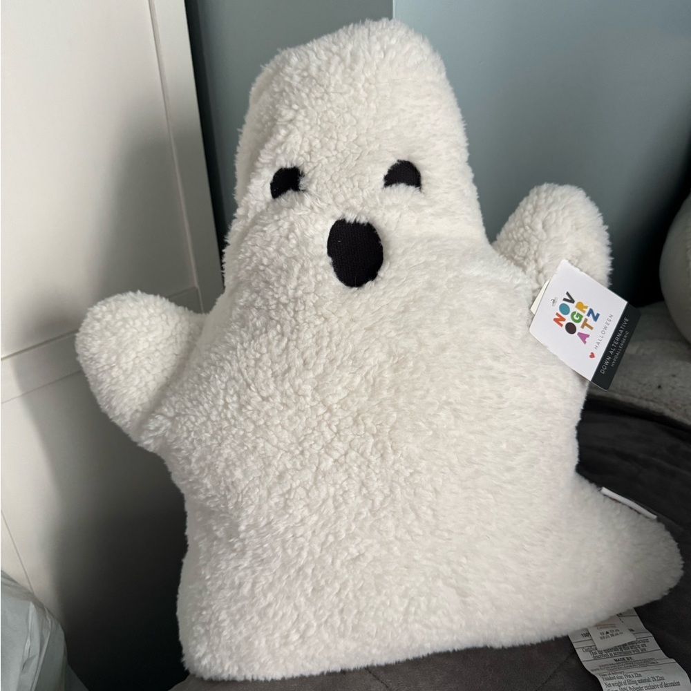 White Ghost Plush Pillow